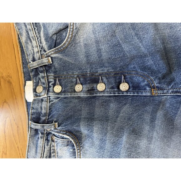 Boyish The Charley Crop Jeans Size Size 29 Trapeze Recycled Denim Buttons Boho - Picture 3 of 14